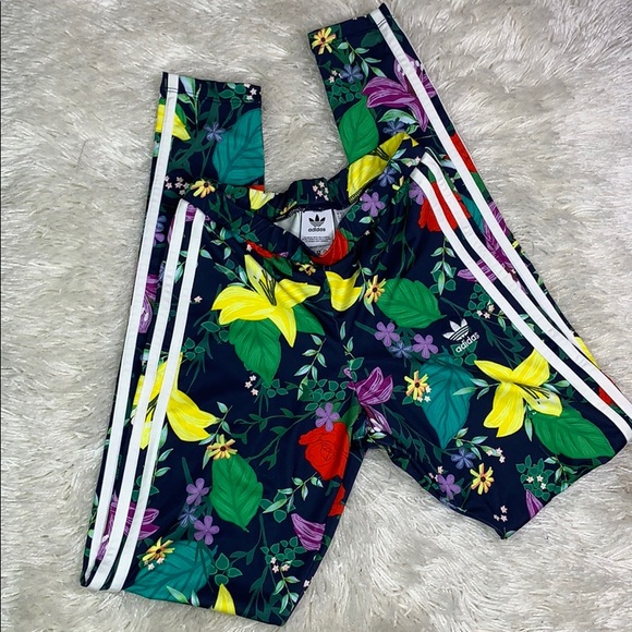 adidas Pants - Adidas Original Graphic Floral Leggings XS